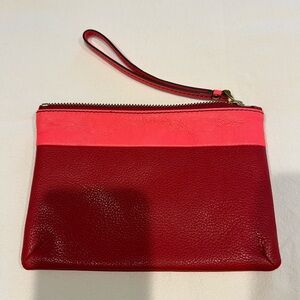 Fossil Keely Colorblock leather wallet wristlet.